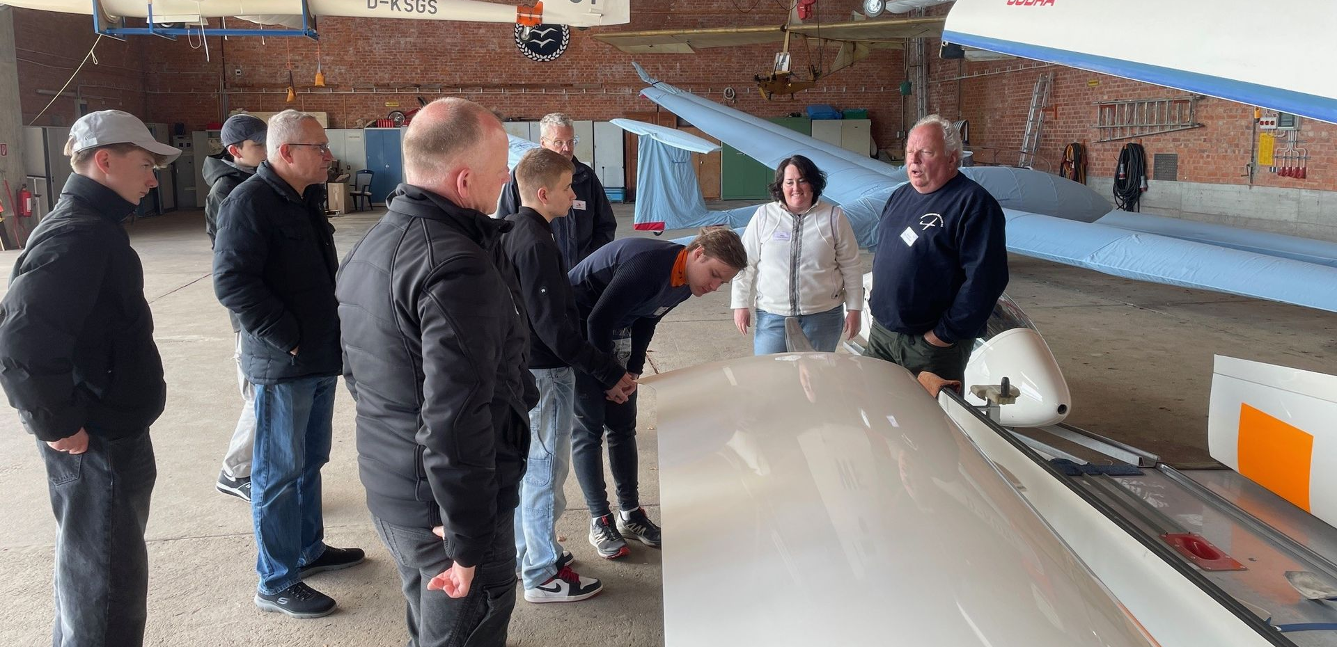 Werkstatt der LGH bei der Flugzeugwartung